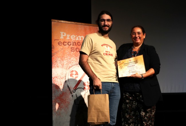 Marc Dalmau, guanyador Premi d'Economia Social com a millor TFM | Anna Pujol Navarro