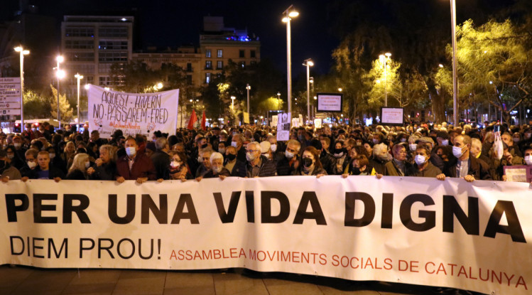 Imatge de la manifestació d'aquest diumenge a Barcelona. ACN
